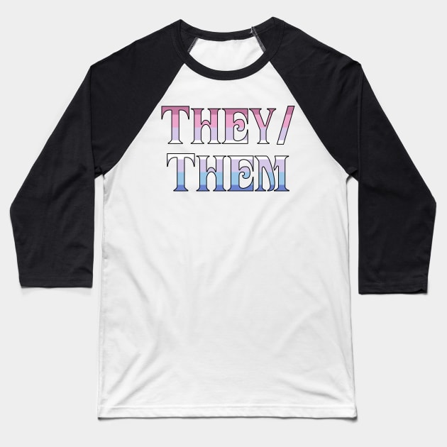 Bigender They/Them Baseball T-Shirt by Optimysticals